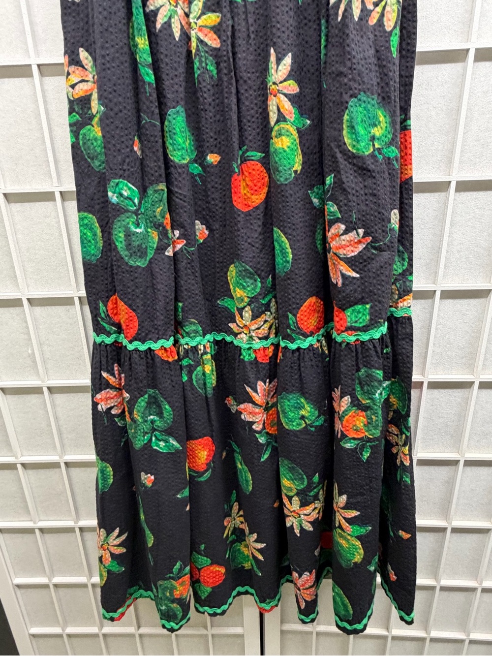 Damson Madder Pia Midi Dress Apple Print Size 8 EUC - Picture 13 of 14